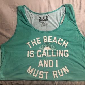 Sleeveless athletic top